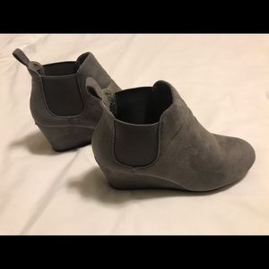 Maurices Grey Slip-on Wedge